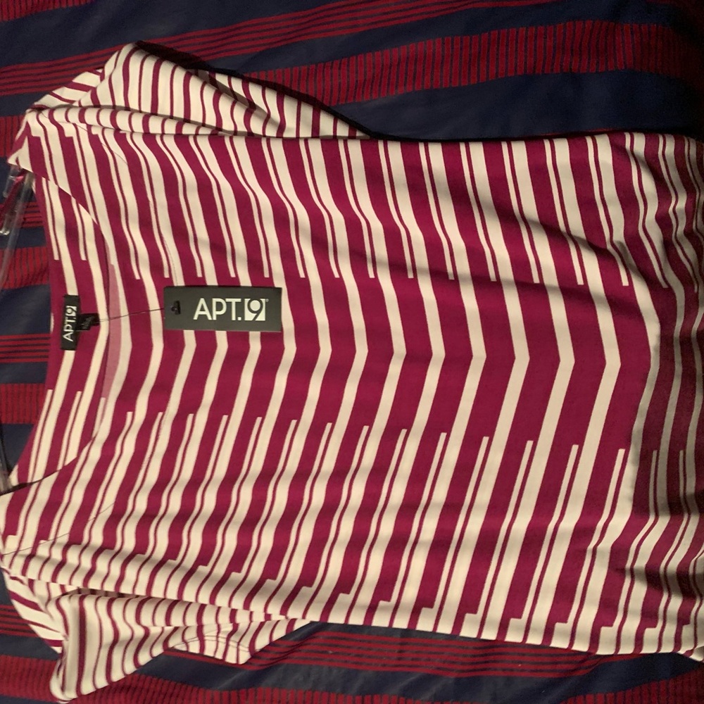 Apt 9 dress white and purple mixed